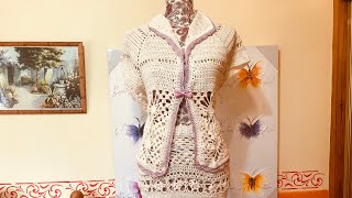 CHAQUETA A CROCHET CONJUNTO PARTE 2 [upl. by Niehaus]