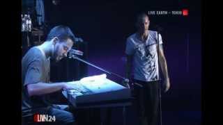 Linkin Park PushingMeAwaypiano Live Earth  Tokyo 2007 [upl. by Ailecec]