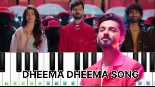 Dheema Dheema song  Anirudhpradeep Easy piano tutorial in piano [upl. by Panther]