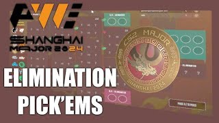 ELIMINATION STAGE Prediccion  Shanghai Major 2024 CS2 PickEm [upl. by Koo]