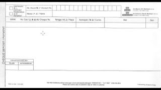 MY How to fill AmBank Cheuqe Deposit Payment Slip [upl. by Candy714]