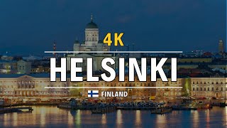 Helsinki Finland 🇫🇮 4K ULTRA HD Drone video  Helsinki city 4K Aerial view with Relaxing Music [upl. by Penoyer]