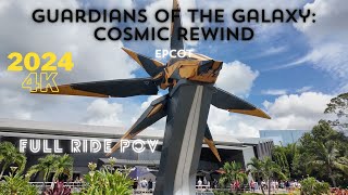 4K Guardians of the Galaxy Cosmic Rewind Full Ride POV  quotOne Way or Anotherquot EPCOT WDW 2024 [upl. by Junette]