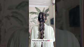 How to Braid Hair for Volume amp Thickness🎀✨easyhairstyles shorts ytshorts hairstyles [upl. by Epp]