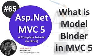 65 What is Model Binder in MVC  mvc tutorial for beginners in net c  MVC By Nitish [upl. by Aicined]