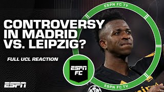 FULL REACTION to Real Madrids UCL win over RB Leipzig 👀 Goal controversy  ESPN FC [upl. by Rusert180]