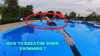 How to breathe when swimming freestyle what is the ideale breathe pattern [upl. by Egief925]