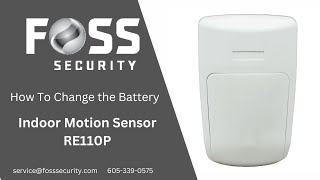 RE110P Motion Sensor Battery Replacement [upl. by Sloane]