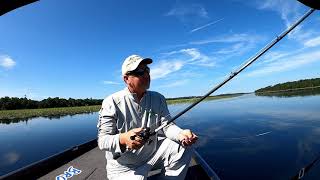 How to Bass Hot Summer Natural Florida Weedy Lakes [upl. by Waal]