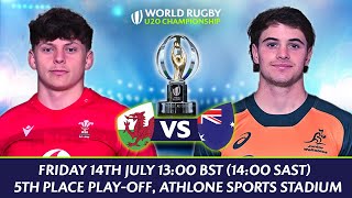 LIVE Rugby  Wales v Australia  World Rugby U20 Championship [upl. by Lleze]