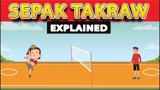 How to Play Sepak Takraw also known as Sepak raga and Takraw is a modified variant of volleyball [upl. by Ralina]