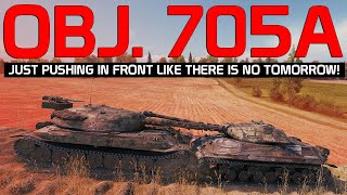 Just pushing in front like there is no tomorrow Obj 705A  World of Tanks [upl. by Tterrab637]