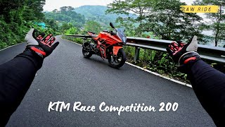 Experiencing Raw Ride of 2024 KTM RC 200  Raw Underbelly Exhaust Sound [upl. by Burne]