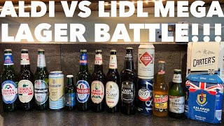 Aldi Lager Vs Lidl Lager  Discount Supermarket Lager Battle [upl. by Cavit]