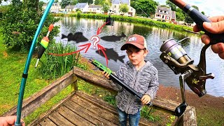 on pêche avec 3 TECHNIQUES ce canal ou un GROS POISSON nous attend  pêche au bouchon feeder coup [upl. by Warford]