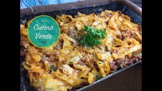 Nudelauflauf mit Hackfleisch  Pasta Rezept [upl. by Anoed63]