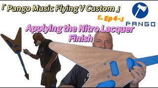 Pango Music PFV657 Guitar Kit Building4 Applying the Nitro Lacquer Finishpangomusic guitar [upl. by Thebazile]