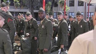 After Boot Camp – Students Arrive For Marine Combat Training [upl. by Hnib]