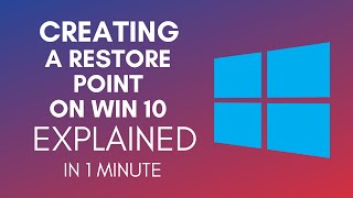 How To Create A Restore Point On Windows 10 In 2024 [upl. by Merrilee]