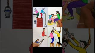 Four separate videos shorts youtubeshorts art drawing sketch [upl. by Reckford235]