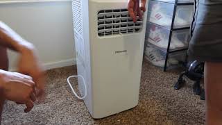 Portable Air Conditioner Unboxing and Installation 8000 BTU Hisense [upl. by Troxell]