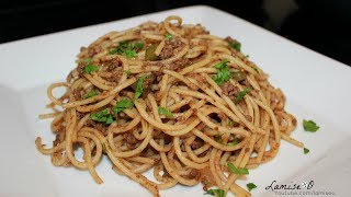 Haitian Spaghetti With Ground Beef  Quick Pasta Recipe  Episode 226 [upl. by Valentina]