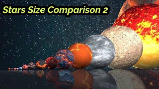 Star Size in Perspective  3d Animation Size Comparison [upl. by Ilyse]