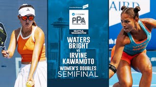 Anna Leigh Waters and Anna Bright vs Jessie Irvine and Jade Kawamoto in the Semis in Seattle [upl. by Refanej]