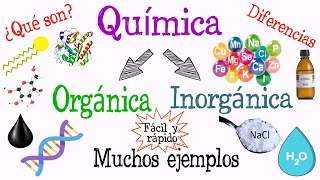 💥¿Qué es Química Orgánica y Química Inorgánica💧 Fácil y Rápido  QUÍMICA [upl. by Keon163]