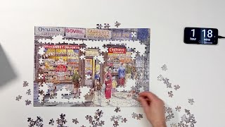 99 The Corner Shop Puzzle Time Lapse Gibsons 500 piece [upl. by Eiger]