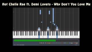 Hot Chelle Rae ft Demi Lovato  Why Dont You Love Me Piano Music Notes MIDI [upl. by Nugent909]