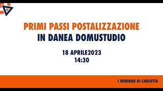 Danea Domustudio i primi passi postalizzazione [upl. by Hakvir]