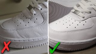 How To Get Creases Out Of Nike Air Force 1s BEST WAY [upl. by Oilegor]