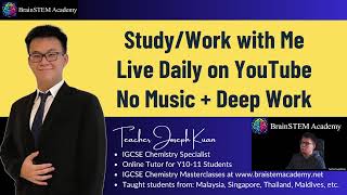 StudyWork with Me  No Music  Deep Work Day 221 [upl. by Carita188]