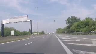 France Belgium by Autoroute A16 E40 Belgian Border J65 J1 [upl. by Bausch]