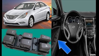 REMOVER SWITCH DE CRISTALES HYUNDAI SONATA 2011 2016 [upl. by Aracahs994]