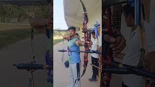 Indian archery🏹 worldarchery gold vlog alwar [upl. by Neehs]