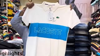 100 Original Clothes  Lacoste PoloneckTshirtsJeanaShirts  Branded Clothes in Mumbai [upl. by Rebna]