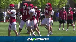 4122024 Oklahoma Football Spring Practice Highlights [upl. by Faso139]