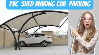 how to make car parking shade shed banany sy lakar lagany ka tarika [upl. by Terrance]