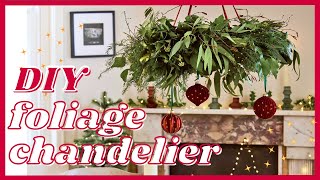 How to make a Christmas foliage chandelier centrepiece [upl. by Thayer]