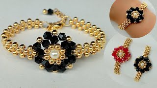 Easy bracelet making  How to make easy beaded bracelet  Easy beaded bracelet making tutorial [upl. by Miof Mela263]