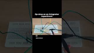 Opamp as an integrator experimentPhysics [upl. by Nnaitsirk]