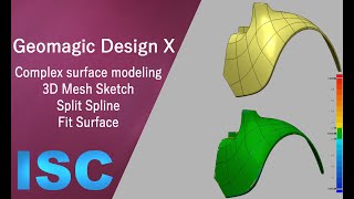 Complex surface modeling case two Geomagic design X [upl. by Asoramla622]