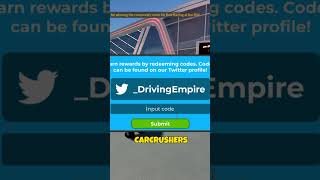 Driving Empire Working Codes August 2024 roblox [upl. by Einahets]