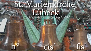 St Marienkiche zu Lübeck neues Hauptgeläute Innenaufnahme [upl. by Ecarg]