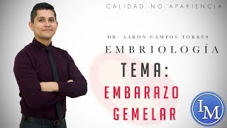 Embriología  Embarazo Múltiple  Embarazo Gemelar [upl. by Herzig]