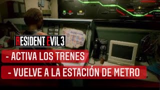 Resident Evil 3 Remake 3 Activa los trenes [upl. by Colville]