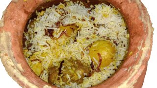 Handi chicken biryani in bengali মাটির হাড়িতে চিকেন বিরিয়ানি রান্না handi chicken biryani recipe [upl. by Ytram]