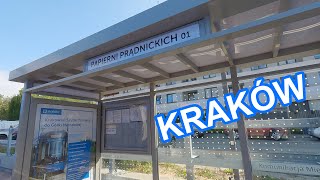 Kraków przejazd tramwajem trasa Krowodrza Górka PR  Papierni Prądnickich Górka Narodowa 🚋 Linia 18 [upl. by Hcirteid]